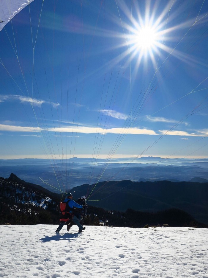 Des dels Rasos de Peguera , amb la Mola i Montserrat al fons